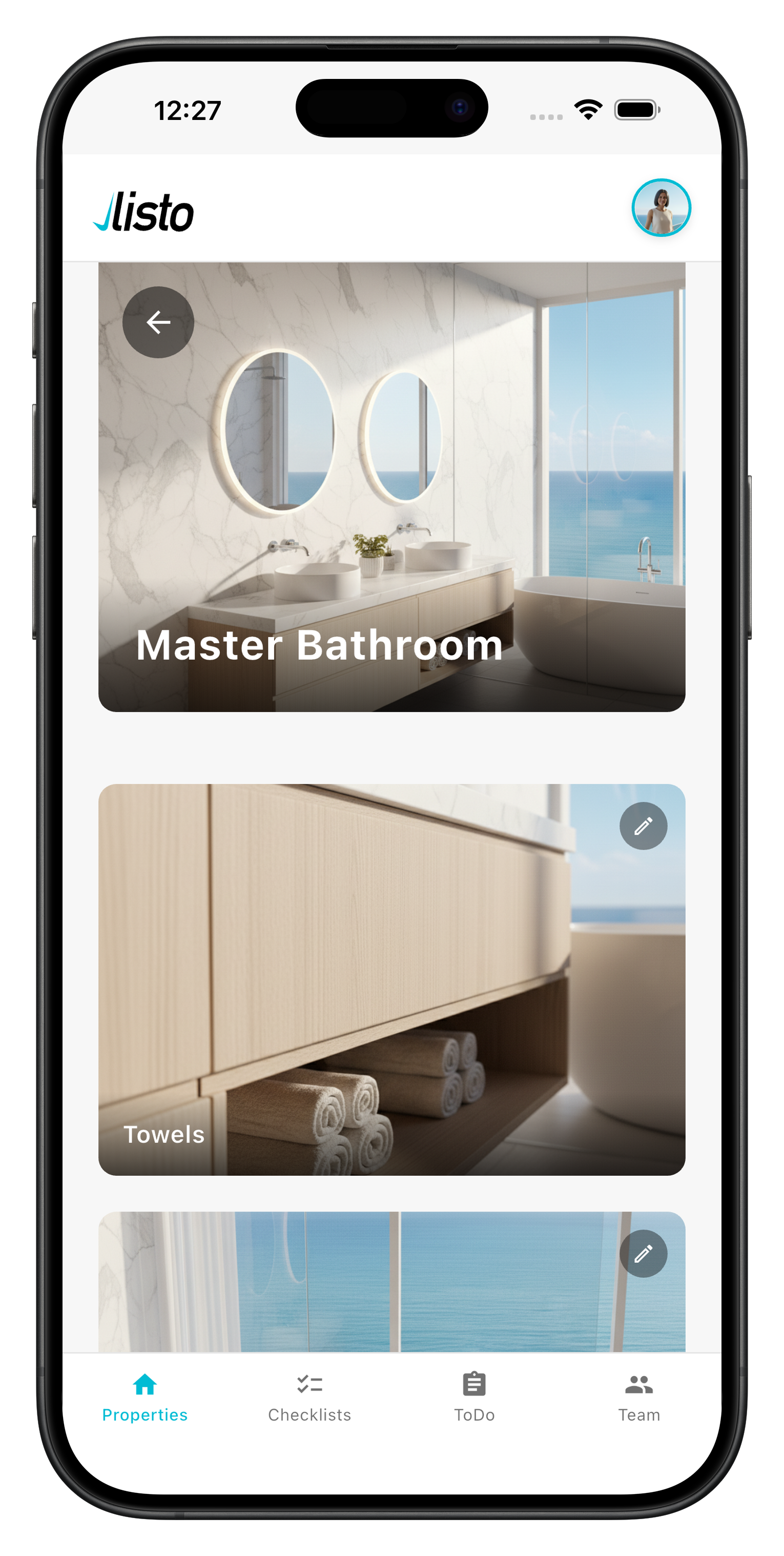 Host viewing detailed checklist items for quality standards